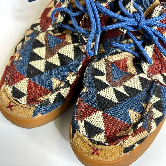 Twisted X Hooey Loper Casual Laced Shoes Western Graphic Canvas Men’s 10.5 - Picture 3 of 13